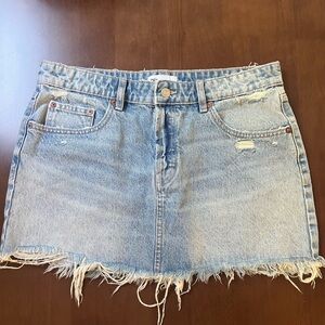 Zara mini denim skirt